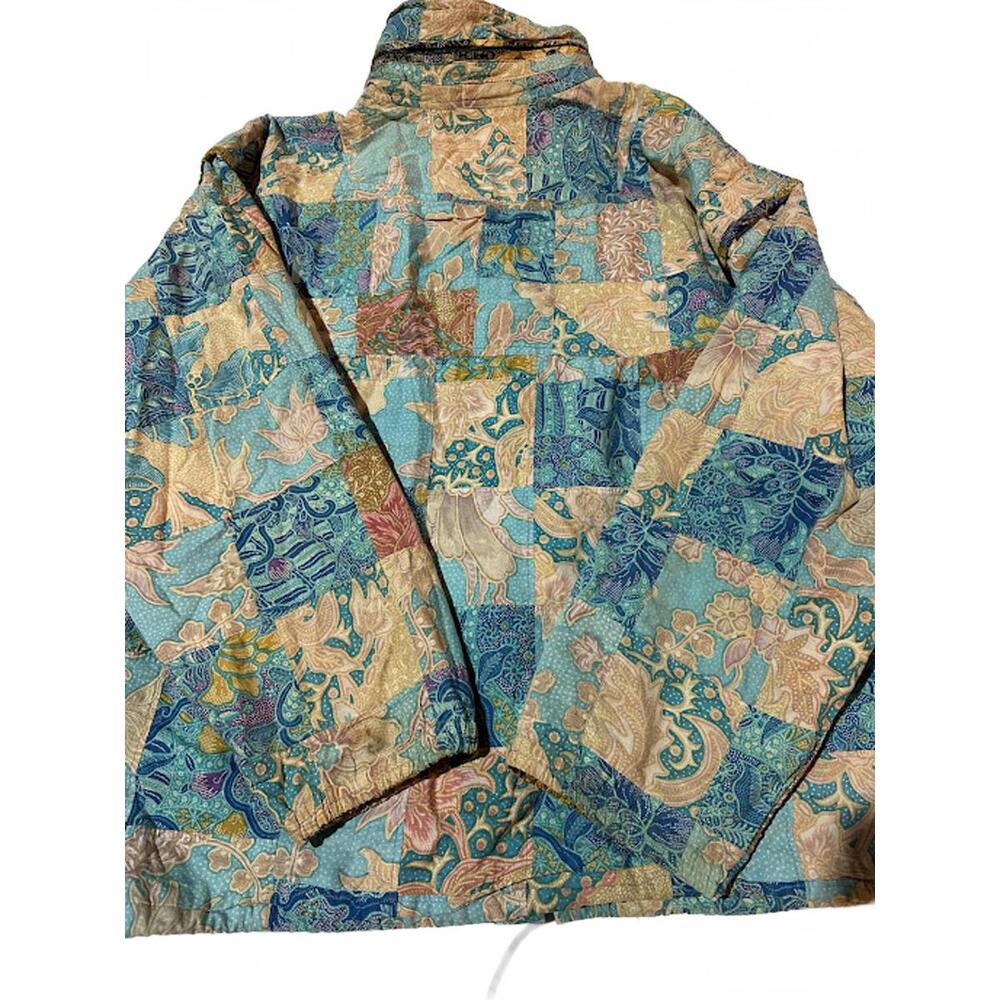 Vintage Reversible Batik Patchwork Jacket - image 5